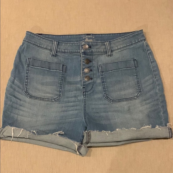 Bass Pants - Bass Blue Jean Shorts High-Waisted Vintage Style
